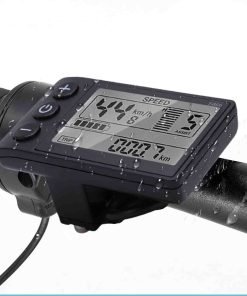 Bike Computer with LCD Display, IP65 Waterproof Cycling Speedometer and Odometer, 24V 36V 48V Control Panel for Handlebars