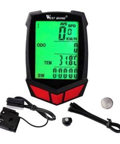 Bike Computer with Digital Display, Automatic Wake-Up, Stopwatch, and Waterproof Design, Light  Bicycle Speedometer and Bike Accessory