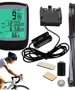 Waterproof Wired LCD Display Odometer, Portable Multifunctional Cycling Computer, 3x3.5 cm (1.18x1.38 in) for Bikes