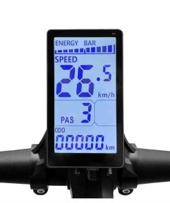 Electric Bike LCD Meter | Electric Scooter Display Meter | 5 Pin 24V 36V 48V 60V | Universal E Scooter LCD Panel Screen Replacement | Fits 31.8mm and 22.2mm EBikes