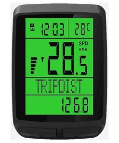 Bike Computer, Cycling Speed Sensor, Wireless Odometer, Digital LCD Display, Waterproof 2.8'' Multi-Function Speedometer
